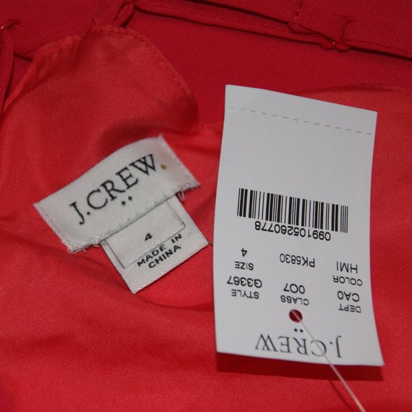 J.CREW Pink Scalloped Cami Tank Top sz 4 NEW NWT - Picture 6 of 11